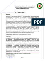 Efecto de Tratamientos Pre Germinativos Sobre La Germinación de Semillas de Maracuyá