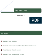 Math 21 Lec 1.2 One Sided Limits (Slides)