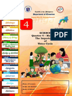 Science Quarter 4 - Module 3: The Importance of Water Cycle