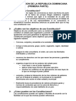 La Constitucion de La Republica Dominicana (Primera Parte)