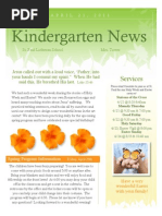 Kindergarten News: Services