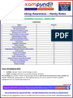 Important Banking Awareness - Handy Notes
