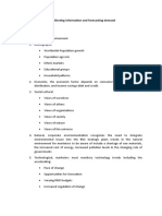 Collecting Information and Forecasting Demand