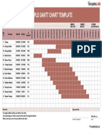 Simple Gantt Chart Template - TemplateLab