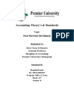 Accounting Theory'S & Standards: Peat Marwick Mcclintock