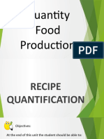 Recipe Quantification