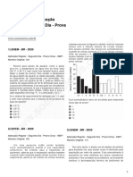 Prova ENEM 2020 Aplicação Regular Segundo Dia Prova Cinza