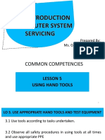 css1 Lesson5 LO3 USE APPROPRIATE HAND TOOLS AND TEST EQUIPMENT