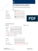 Formulario Quejas Offline