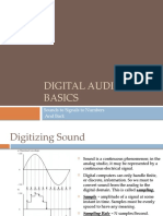 Digital Audio Basics: Sounds To Signals To Numbers and Back