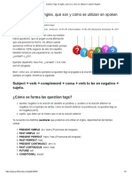 Question Tags en Inglés, Qué Son y Cómo Se Utilizan en Spoken English