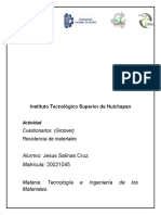 Cuestionario Del Groover Resistencia de Materiales