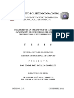 Desarrollo de Un Simulador 3D de Manejo para La Capacitación de Conductores Del Sistema de Transporte Colectivo Metropolitano