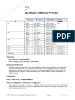 Packet Tracer - Configure Numbered Standard Ipv4 Acls: Addressing Table