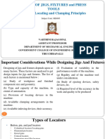 Design of Jigs, Fixtures and Press Tools UNIT 1: Locating and Clamping Principles