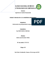 Instrumentos de Presupuestación - Introducción A La Contabilidad Administrativa