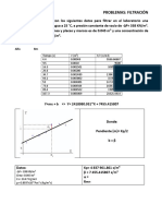 Problema 1. Filtraciòn