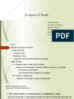 Group 1: Medico Legal Aspect of Death