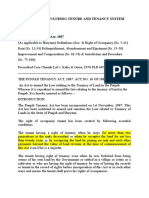 Land Laws Including Tenure and Tenancy System