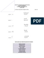 Examen de Matematica III Integrales Dobles 20%