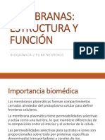 Membranas, Estructura y Función