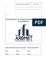 Procedimiento de Trabajo Seguro Trabajos de Albañileria