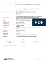 Effect of Corporate Governance On The Financial Performance of Commercial