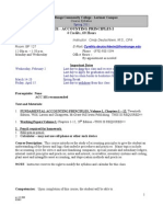 Acc 121 - Accounting Principles I: 4 Credits, 60 Hours