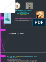 Clr-Persons and Family Relations and Related Laws: Judge Cresenciana DC Cruz