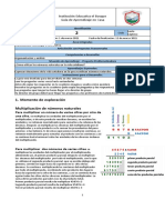 Momento de Exploración Multiplicación de Números Naturales