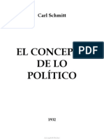 El Concepto de Lo Político