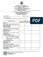 Grade 10-Q1-P.e-Learners Progress Report