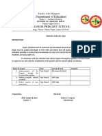 Department of Education Pansor Primary School: Republic of The Philippines