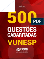 500 Questões Vunesp - Nova Concursos