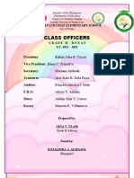 Class Officers: President: Vice President: Haina C. Primitivo Secretary: Treasurer: Auditor: P.R.O.: Muse: Escort