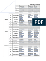 Time Table 2021-22