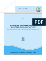 Revue Annales Du Patrimoine Numéro 12