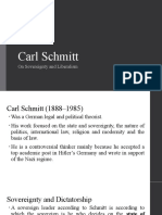 Carl Schmitt: On Sovereignty and Liberalism