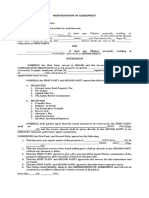 MEMORANDUM OF AGREEMENT Draft