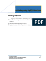 Module 6 - Integrative Coding Using MySQL Functions - Week 11