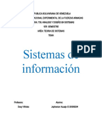 Categorías de Los Sistemas de Información Según Los Roles y Niveles de La Organización