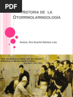 Historia de La Otorrinolaringologia