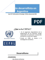 Modelo Desarrollista en Argentina - Perspectiva Educativa. Presentación Didáctica