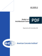 Guide To Cast-in-Place Architectural Concrete Practice: ACI 303R-12