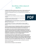 Crisis Del Sistema Colonial y Su Relación Con El Proceso de Independencia