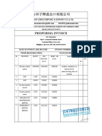 Proforma Invoice: Taizhou Zihui Import & Export Co.,Ltd