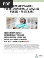 Enhanced Practice For Internationally Educated Nurses - Acute Care