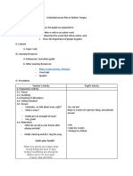 A Detailed Lesson Plan in Mother Tongue