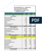 Unacem S.A.A. - Flujo de Fondo, Nof y Fm.