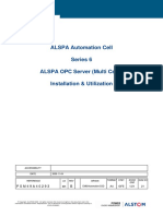 ALSPA Automation Cell Series 6 ALSPA OPC Server (Multi Cells) Installation & Utilization